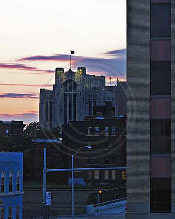 Masonic Temple at Dusk
