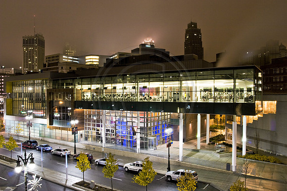 Detroit YMCA at Dark